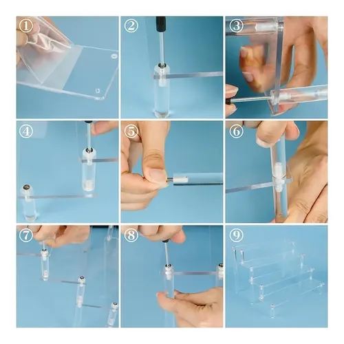 De 4 Niveles Organizador De Maquillaje Acrilico Exibidor .