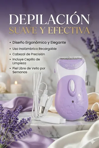 Depiladora Eléctrica Mujer Daling 4 En 1 Intimas Recargable