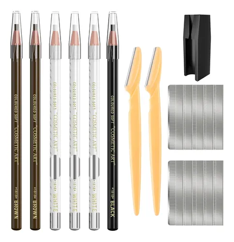 Juego De Lápices De Cejas Impermeables Para Maquillaje