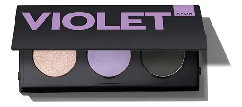 Avon Paleta De Sombras Trio De Sombras Ojos Maquillaje Nude Color Violeta