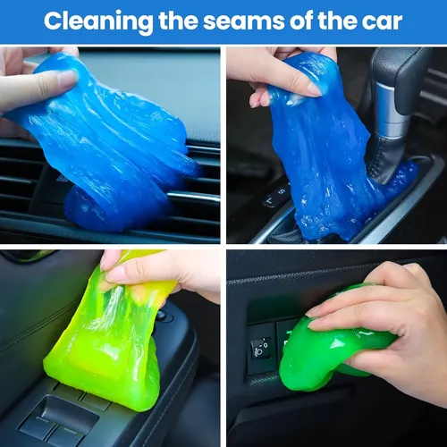 Kit Gel Limpieza Auto 4 Piezas Limpia Polvo Y Ranuras