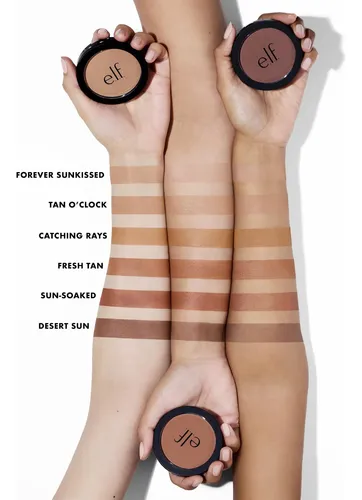 Polvo Bronceador Con Infusión De Imprimación E.l.f., De Larg