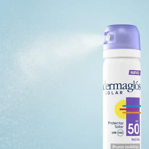 Protector Solar Dermaglós Facial Bruma Spray Invisible Fps 5