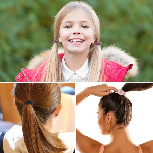 12 Lazos De Algodón Trenzados For El Cabello, Gomas