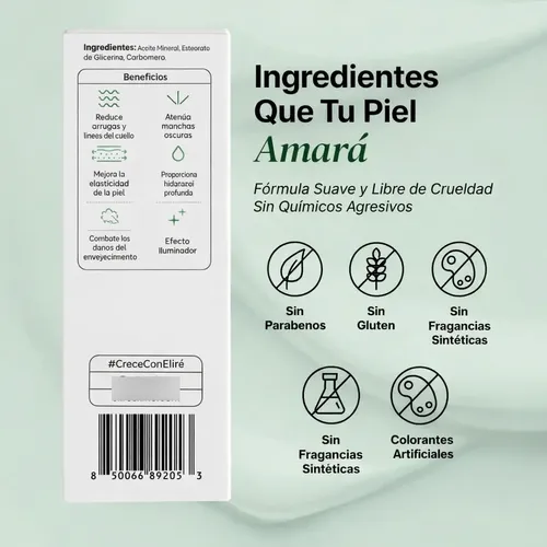 Crema Reafirmante Cuello Eliré Anti Envejecimiento Y Arrugas