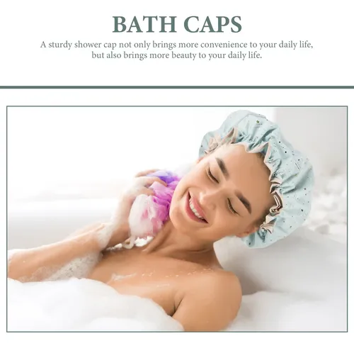 Gorros De Baño Dobles, Gorros De Ducha Impermeables