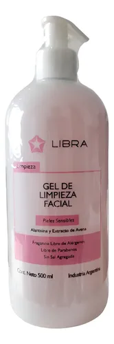 5 Gel De Limpieza Facial Piel Sensible 500gr Libra Cosmetica