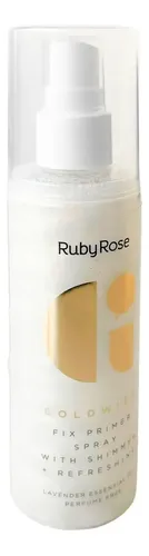 Fijador Maquillaje Shimmer Primer Spray Pink Gold Ruby Rose Tono del primer GOLDWISH