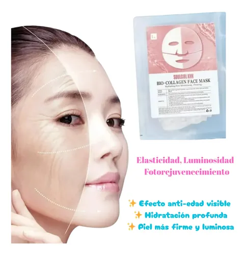 Pack X4 Mascarilla Bio-collagen Hidratación Nocturna Glow