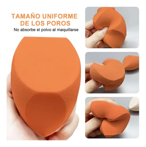 Esponja Maquillaje 2 Piezas 3 Facetas Limpieza
