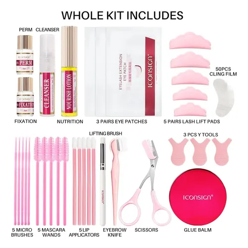 Kit Iconsign Para Permanente De Pestañas/cejas Profesional