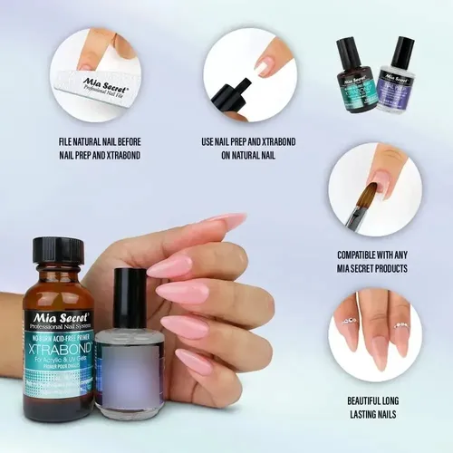 Preparador Y Primer Para Uñas Mia Secret 15ml