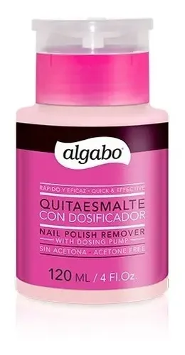 Kit X 3 Quitaesmalte De Uñas Con Dosificador Algabo 120ml