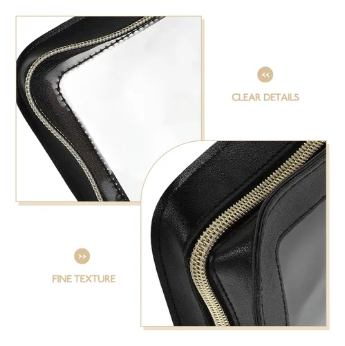 Neceser De Maquillaje Transparente Con Zipper Para Viaje