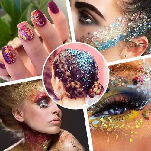 32 Colores Glitter Lentejuelas Brillantes Para Decoración De