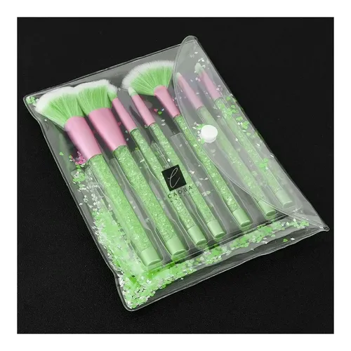 Set 7 Brochas Brillosas + Estuche