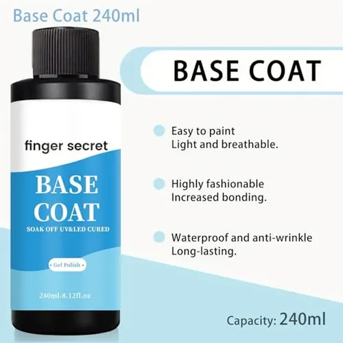 Esmalte Base, 240 Ml, Esmalte De Uñas En Gel Para Nail Art M