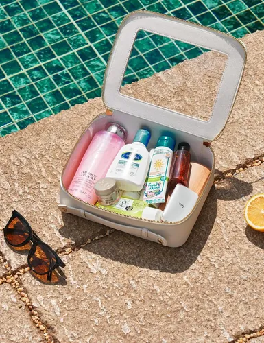 & / Bolsa De Cosméticos Pequeña, Transparente Y Cuadrada, *
