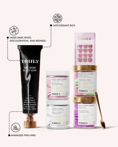 Jabón Limpiador Facial Y Corporal Truly Gold De 24 Quilates,