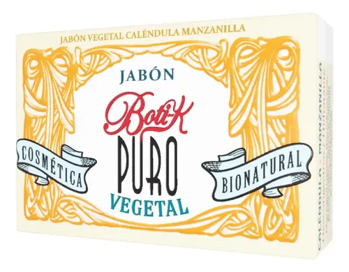 Jabón Vegetal En Barra Caléndula y Manzanilla 85gr Boti-k Puro