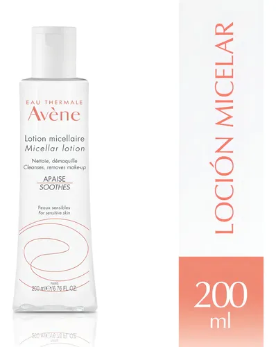 Agua Micelar Avène 200 mL para Pieles Sensibles y Hipoalergénica