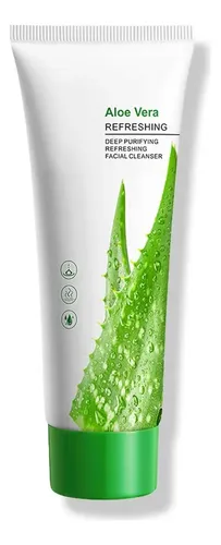 Jabón Facial De Aloe Vera, Limpiador Facial Suave Para