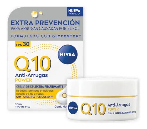 Crema Facial Nivea Q10 De Día Antiarrugas Fps 30 X 50 Ml