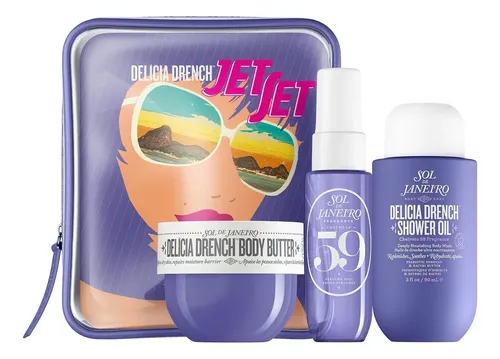 Sol De Janeiro Delicia Drench Jet Set #59 Kit Para Viaje Fragancia Cheirosa 59
