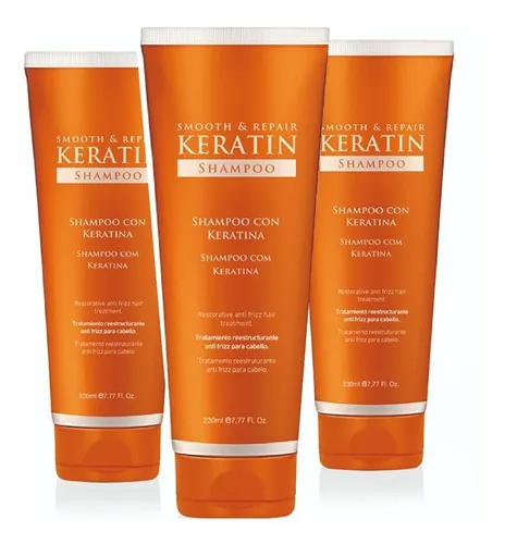 Kit 3 Shampoo Keratina Fidelité 230ml.