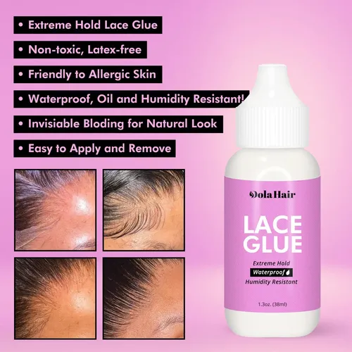 Kit De Pegamento Para Pelucas De Encaje Dolahair, Encaje Fro