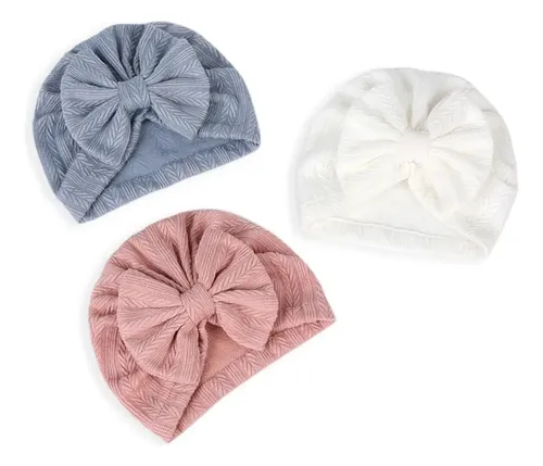 0 Para Turbante Moño Gorritos For Bebés Recién Nacidos 6