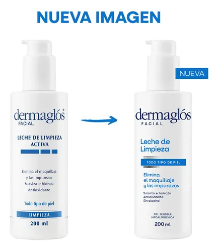 Dermaglós Facial Leche De Limpieza Activa Desmaquillante