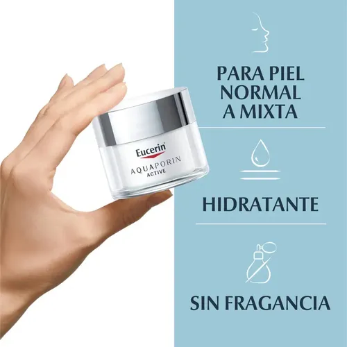 Crema Hidratante Eucerin Aquaporin Active para piel mixta/normal de 50mL