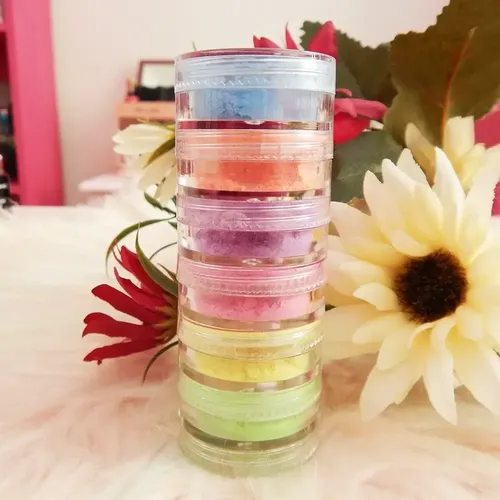 Set 6 Sombras Pigmentos Polvo Maquillaje Ojos Tonos Pasteles