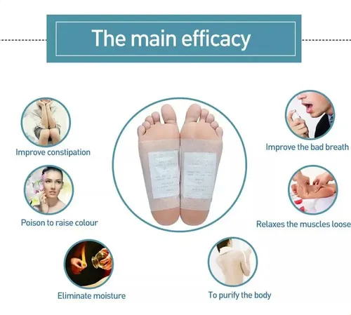 ~gdalmohadas Detox Foot Patch Patch, 50 Unidades,