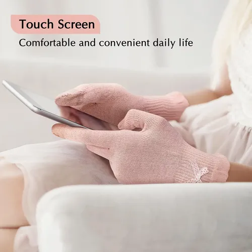 Guantes De Algodón Rosas Hidratantes Para Dormir Táctil