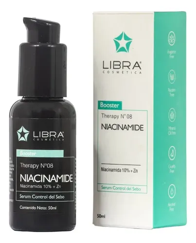 Kit Facial Antibrillo Libra: Gel Limpiador+Loción+Niacinamida+Protector FPS 50