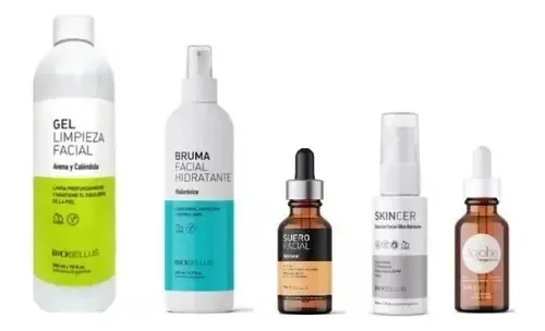 Kit Rutina Glow Gel+ Bruma+ Suero+ Skincer +jojoba Biobellus