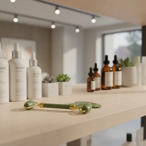 Kit Jade Roller Masajeador Facial Y Piedra Guasha