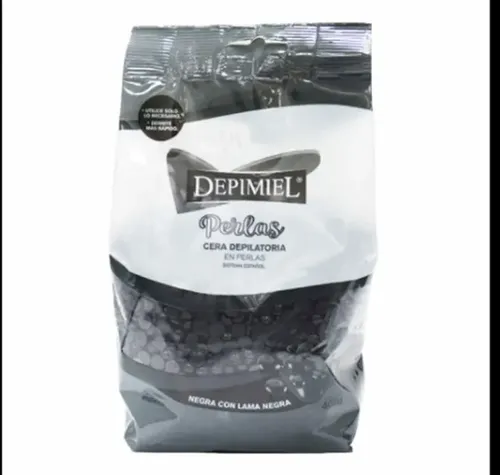 Cera Depimiel En Perlas Negra Con Lama 400g