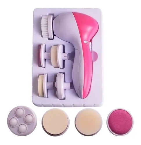 Cepillo Facial Masajeador Exfoliante Limpieza 5 En 1 A Pilas
