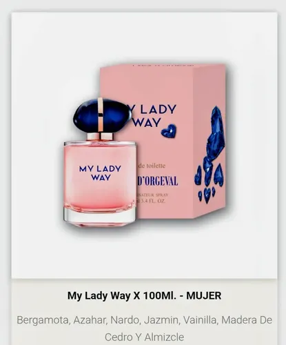 Perfume Yves D’orgeval My Lady Way Mujer X 100 Ml. Yd Women