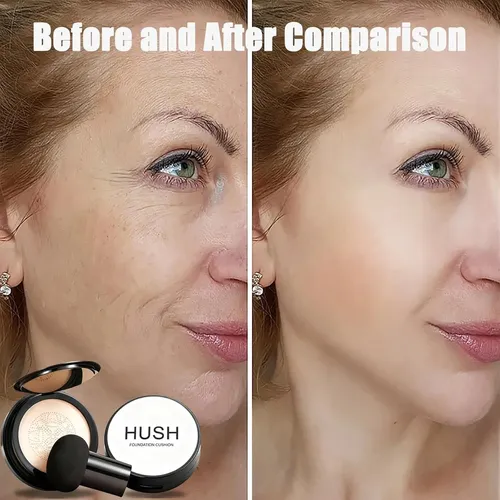 Base Cushion Madura Hush Makeup 58 Warm Golden Tono Medio
