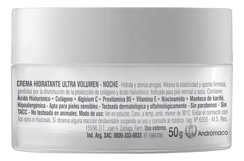 Dermaglós Facial Ultra Volumen Crema Hidratante De Noche