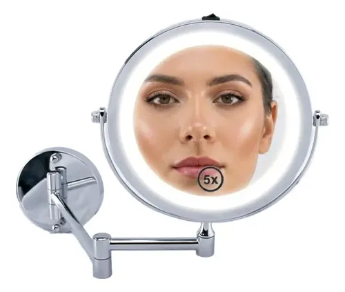 Espejo Maquillaje Gadnic De Pared 360 Luz Led Natural