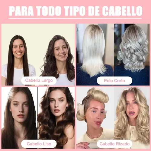 8pz Curly Ondas En Cabello Rizos Sin Calor Tubo+ Gorro Satin