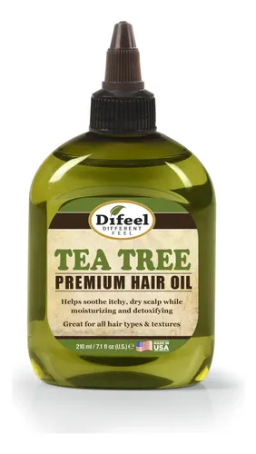 Aceite Capilar Difeel Tea Tree Natural 210 Ml Para Cuero Cab