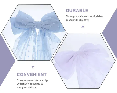 3piezas Accesorios Para Cabello Niña Moños Grandes Con