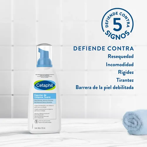 Cetaphil Espuma De Limpieza Facal Suave 236ml