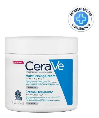 Cerave Crema Hidratante Pote X 454 Ml Sin Fragancia